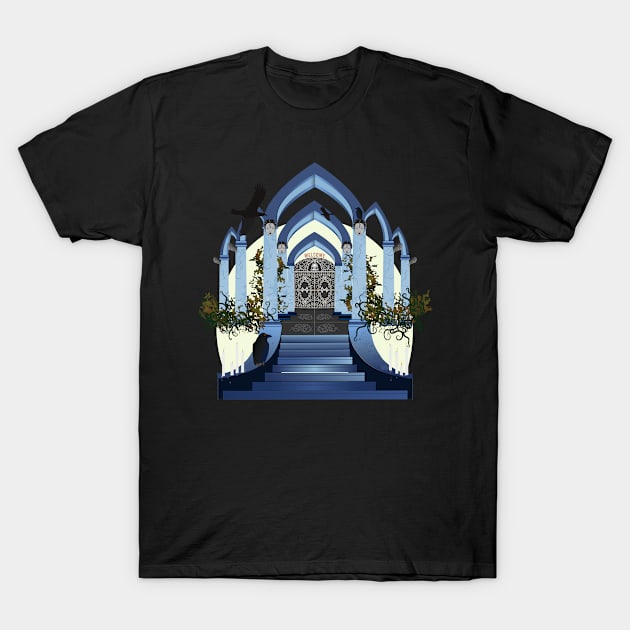 Gothic Mausoleum T-Shirt by DannysRemakeRemodel